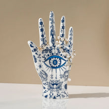 Load image into Gallery viewer, All-Seeing Eye Hand™ Ceramic Jewelry Stand