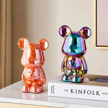 Load image into Gallery viewer, Metallic Bear Penny Bank