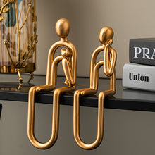 Load image into Gallery viewer, Abstract Paper Clip Decor