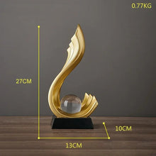 Load image into Gallery viewer, Golden Fire Statue