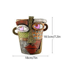 Load image into Gallery viewer, Abstract Face Pot
