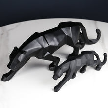 Load image into Gallery viewer, Geometric Black Panther Sculpture