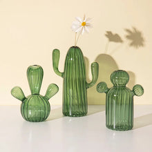 Load image into Gallery viewer, Cactus Glass Vase