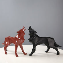 Load image into Gallery viewer, Geometric Wolf Figurines