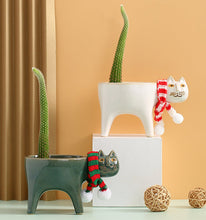 Load image into Gallery viewer, Animated Cat Ceramic Vase