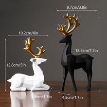 Load image into Gallery viewer, Geometric Reindeer Sculptures