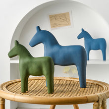 Load image into Gallery viewer, Wooden Dala Horse Sculpture