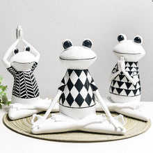 Load image into Gallery viewer, Yoga Frog Sculpture