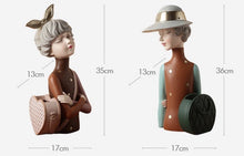 Load image into Gallery viewer, Retro Modern Lady Decorative Vase