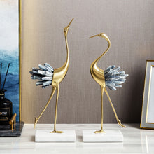 Load image into Gallery viewer, Crystal Crane Sculpture Decor