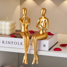 Load image into Gallery viewer, Abstract Golden Lover Decor