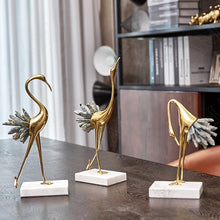 Load image into Gallery viewer, Crystal Crane Sculpture Decor
