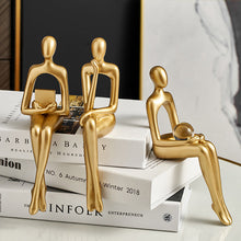 Load image into Gallery viewer, Abstract Bookshelf Decor Figurines