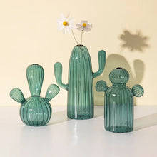 Load image into Gallery viewer, Cactus Glass Vase