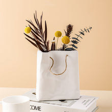 Load image into Gallery viewer, Ceramic Paper Bag Vase