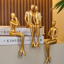 Load image into Gallery viewer, Abstract Golden Lover Decor