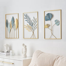 Load image into Gallery viewer, Metal Leaf Wall Decor