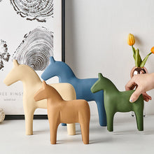Load image into Gallery viewer, Wooden Dala Horse Sculpture