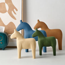 Load image into Gallery viewer, Wooden Dala Horse Sculpture