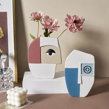 Load image into Gallery viewer, Abstract Art Face Vase
