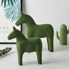 Load image into Gallery viewer, Wooden Dala Horse Sculpture