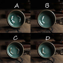 Load image into Gallery viewer, Celadon Koi Fish Tea Cup