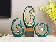 Load image into Gallery viewer, Ceramic Abstract Spiral Decor