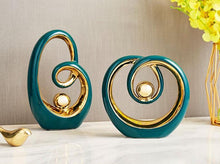 Load image into Gallery viewer, Ceramic Abstract Spiral Decor