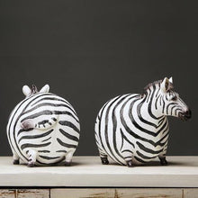 Load image into Gallery viewer, Chubby Zebra Figurine