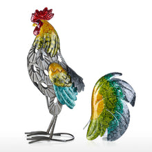 Load image into Gallery viewer, Iron Rooster Sculpture