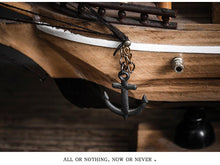 Load image into Gallery viewer, Retro Wooden Handmade Sailboat Miniature