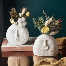 Load image into Gallery viewer, Ceramic Abstract Face Vase