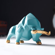 Load image into Gallery viewer, Geometric Bull Figurines
