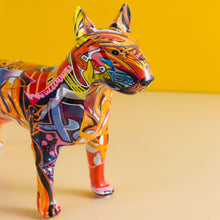 Load image into Gallery viewer, Graffiti Bull Terrier Statuette