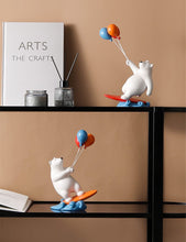Load image into Gallery viewer, Balloon Polar Bear Surfer