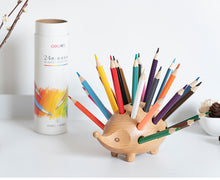 Load image into Gallery viewer, Wooden Hedgehog Pen Holder