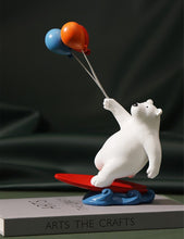 Load image into Gallery viewer, Balloon Polar Bear Surfer