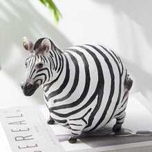 Load image into Gallery viewer, Chubby Zebra Figurine