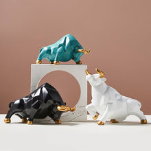 Load image into Gallery viewer, Geometric Bull Figurines