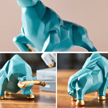 Load image into Gallery viewer, Geometric Bull Figurines