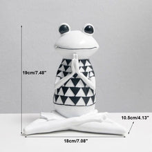 Load image into Gallery viewer, Yoga Frog Sculpture