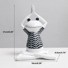 Load image into Gallery viewer, Yoga Frog Sculpture