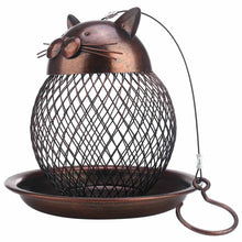 Load image into Gallery viewer, Vintage Cat Shaped Bird Feeder