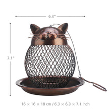 Load image into Gallery viewer, Vintage Cat Shaped Bird Feeder