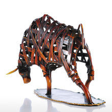 Load image into Gallery viewer, Iron Bull Sculpture