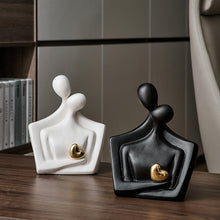 Load image into Gallery viewer, Ceramic Heart Lover Figurine