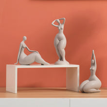 Load image into Gallery viewer, Ceramic Abstract Woman Art Figurine