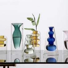 Load image into Gallery viewer, Nordic Dual Color Transparent Vase