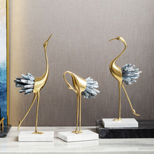 Load image into Gallery viewer, Crystal Crane Sculpture Decor