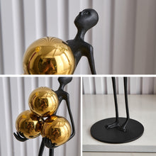 Load image into Gallery viewer, Metal Hold The Ball Figurine